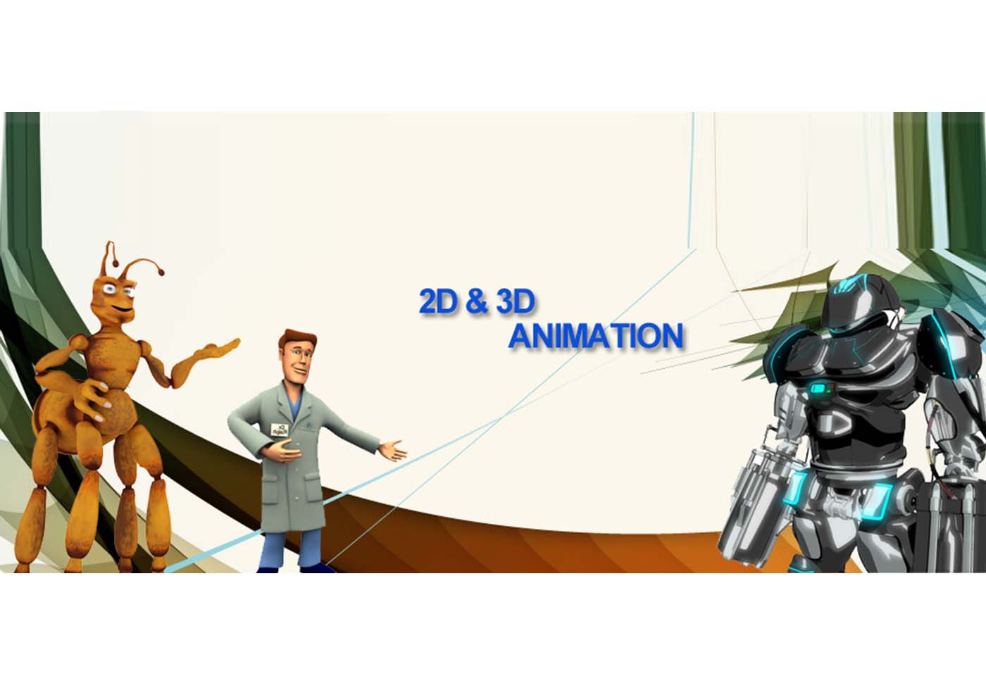 2d & 3d animation banner
